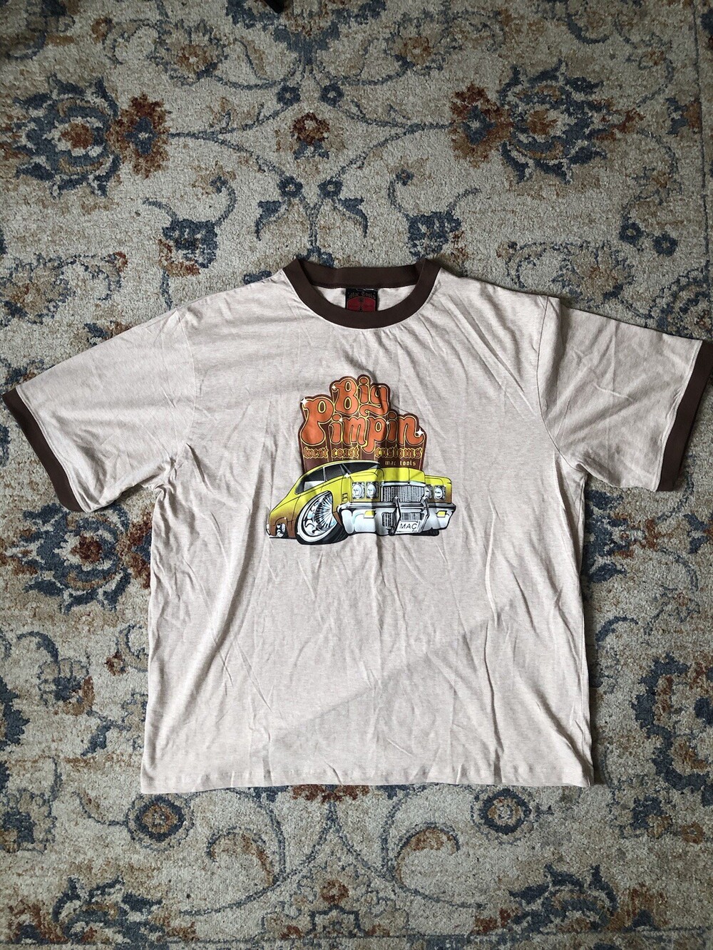 Mac Tools Shirt Mens Size 3XL Brown West Coast Racing Mechanics Tee
